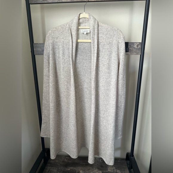 WHITE + WARREN Essential Cashmere Trapeze Cardigan *LIKE NEW* Size Sm $335 - Picture 15 of 15